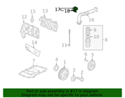 Genuine Porsche parts diagram