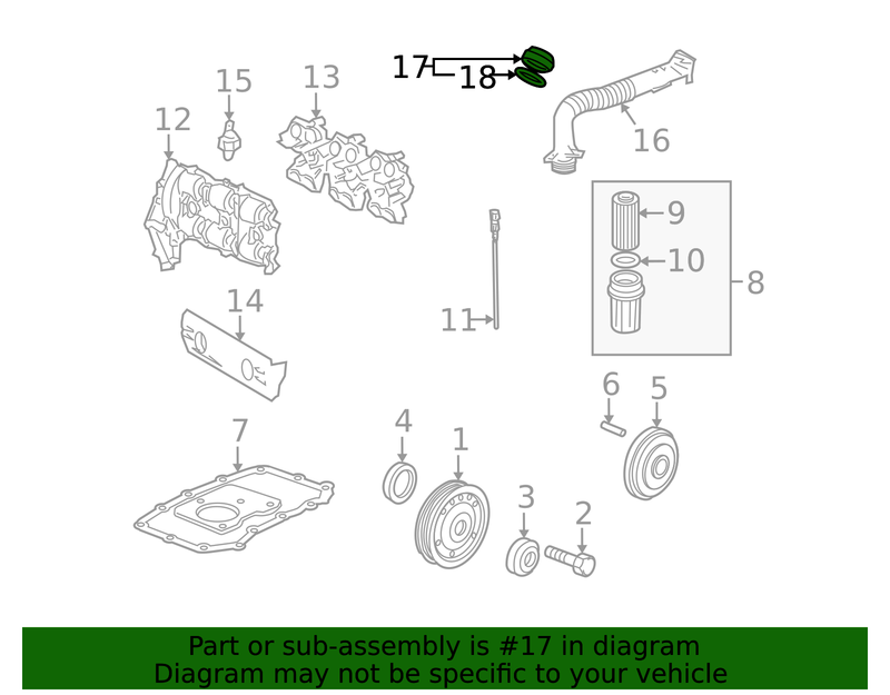 Genuine Porsche parts diagram