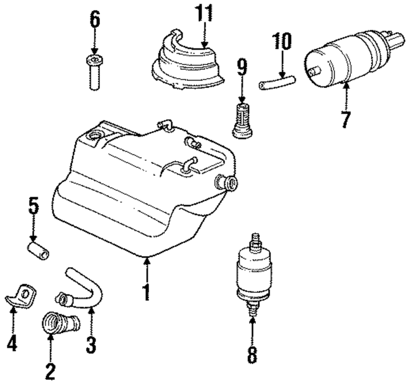 Genuine Porsche parts diagram