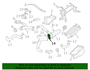 Genuine Porsche parts diagram