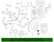 Genuine Porsche parts diagram