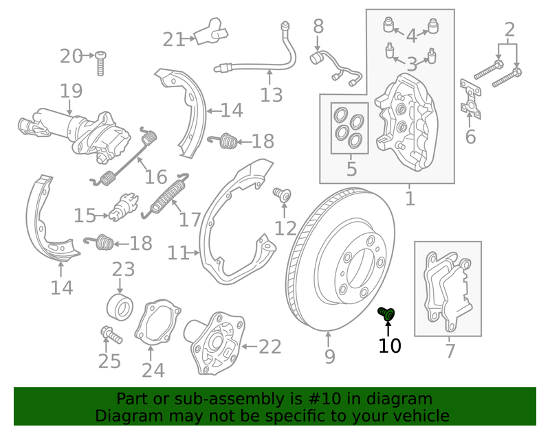 Genuine Porsche parts diagram