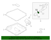 Genuine Porsche parts diagram