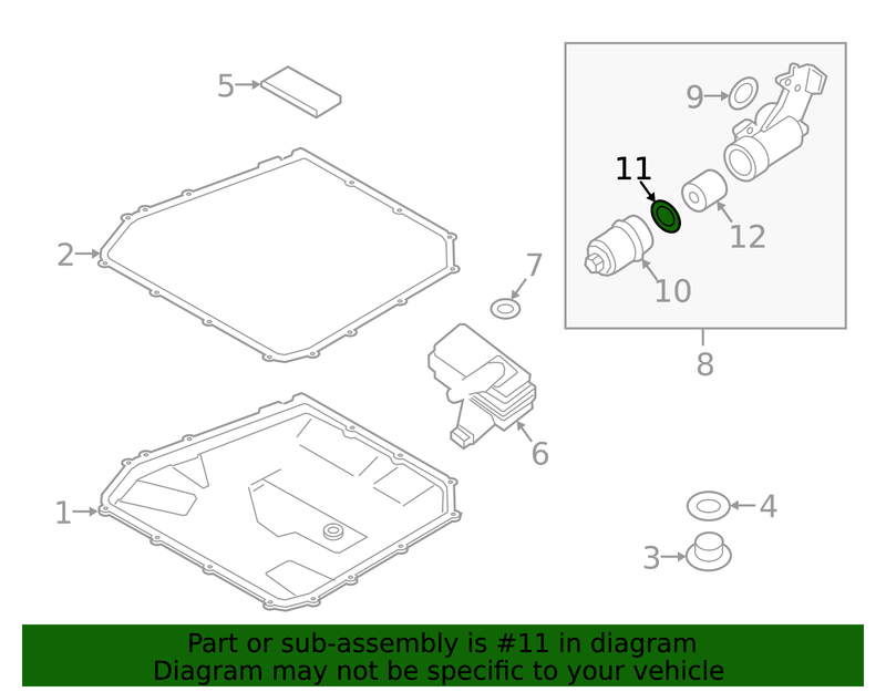 Genuine Porsche parts diagram