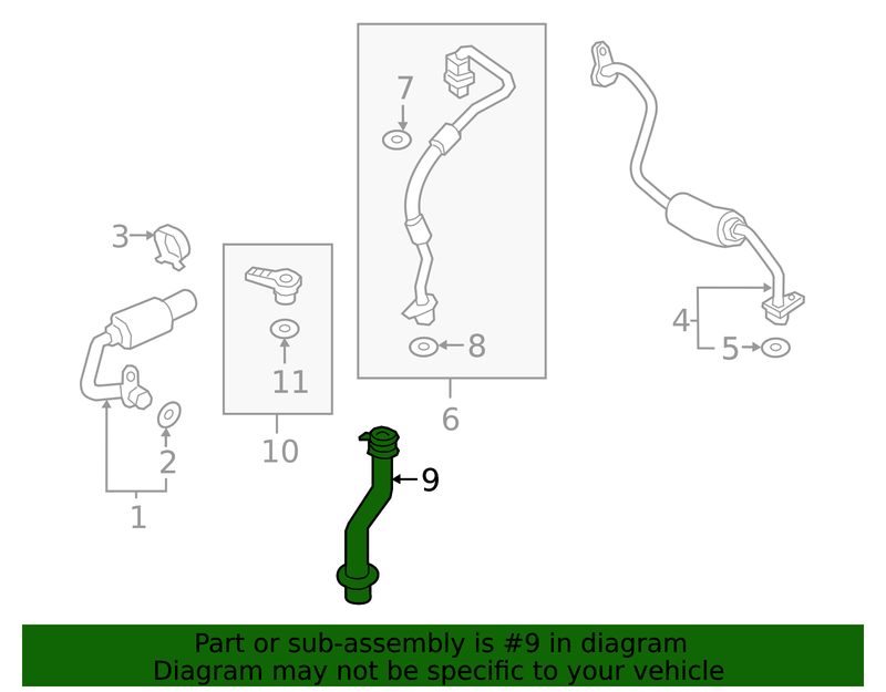 Genuine Porsche parts diagram