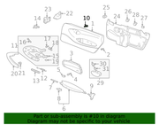 Genuine Porsche parts diagram