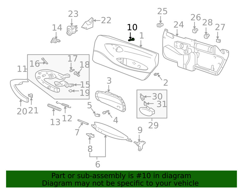 Genuine Porsche parts diagram