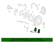 Genuine Porsche parts diagram