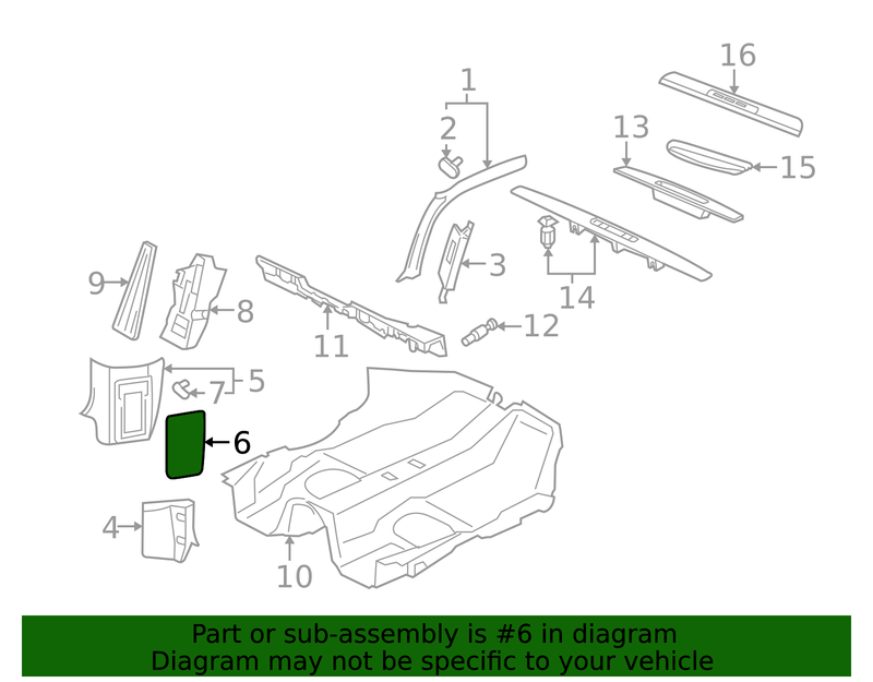 Genuine Porsche parts diagram