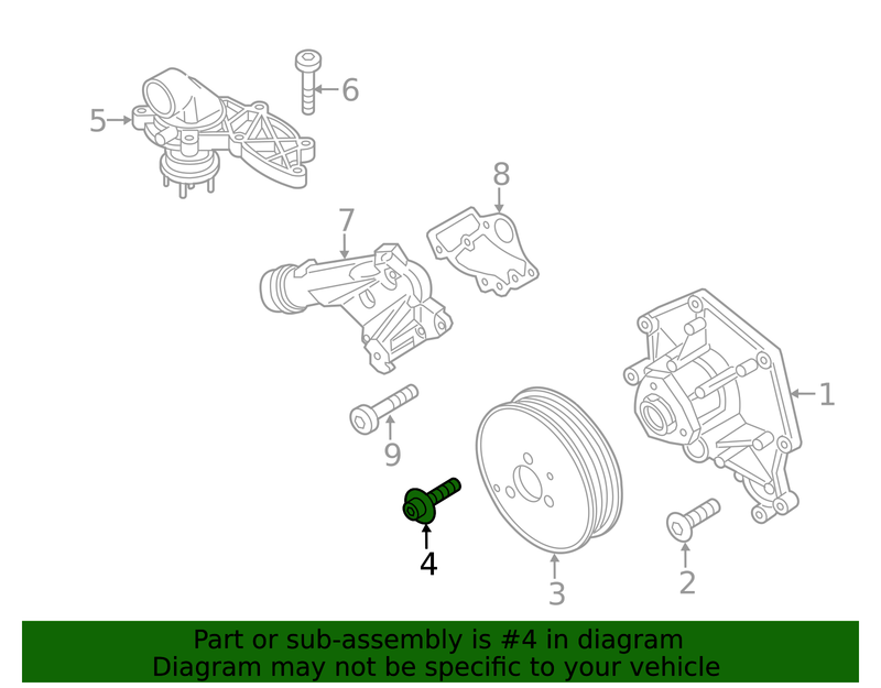 Genuine Porsche parts diagram