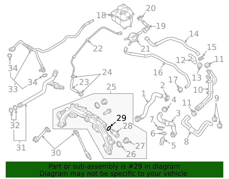 Genuine Porsche parts diagram