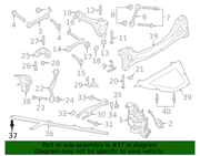 Genuine Porsche parts diagram