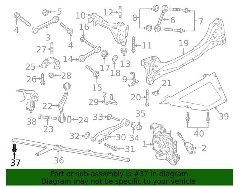 Genuine Porsche parts diagram