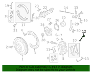 Genuine Porsche parts diagram