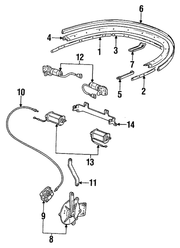 Genuine Porsche parts diagram