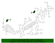 Genuine Porsche parts diagram