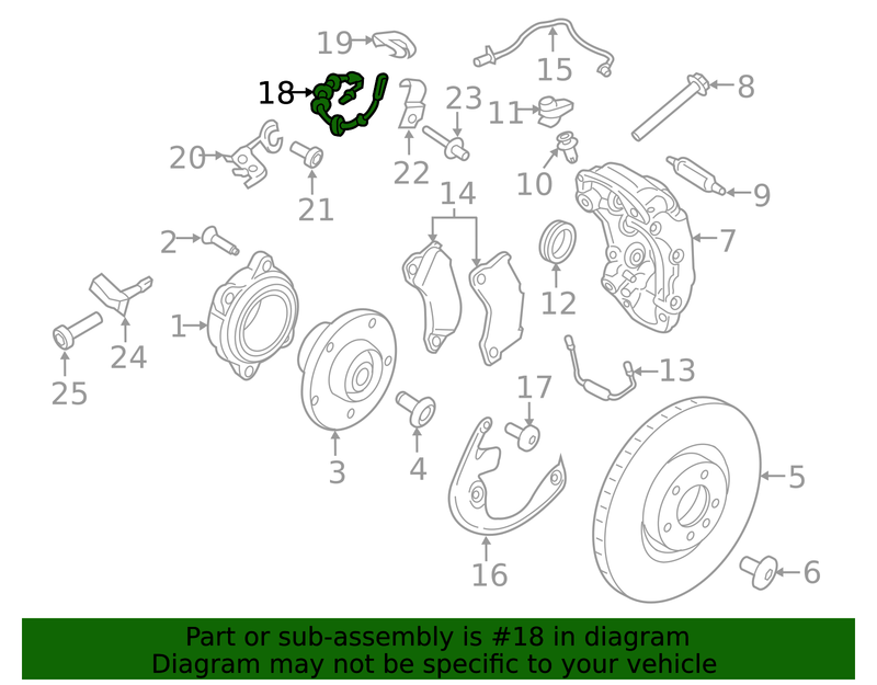 Genuine Porsche parts diagram