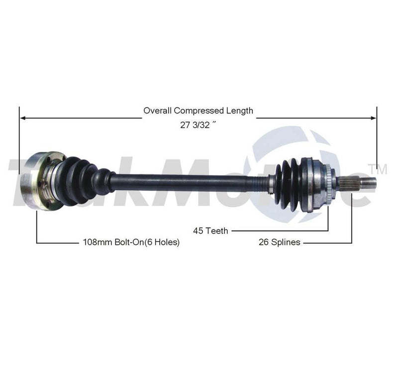 CV Axle Shaft – Front Driver Side