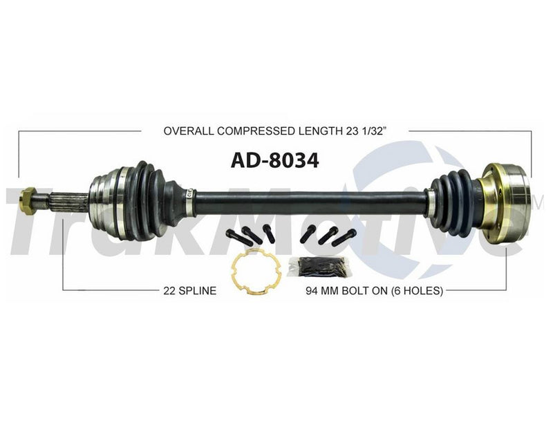 CV Axle Shaft – Front Passenger Side