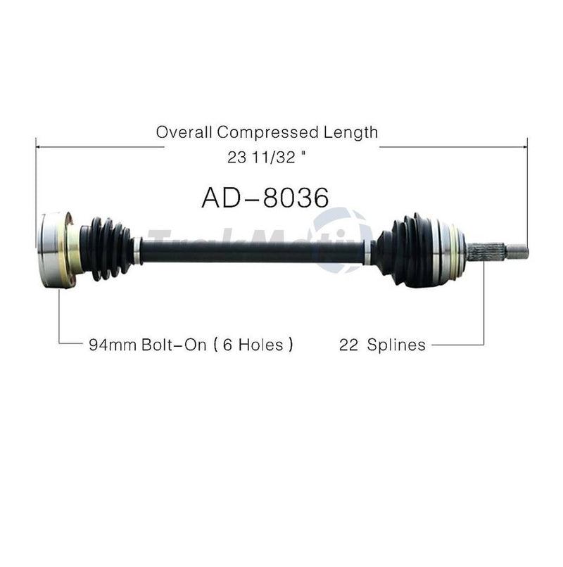 CV Axle Shaft – Front Passenger Side