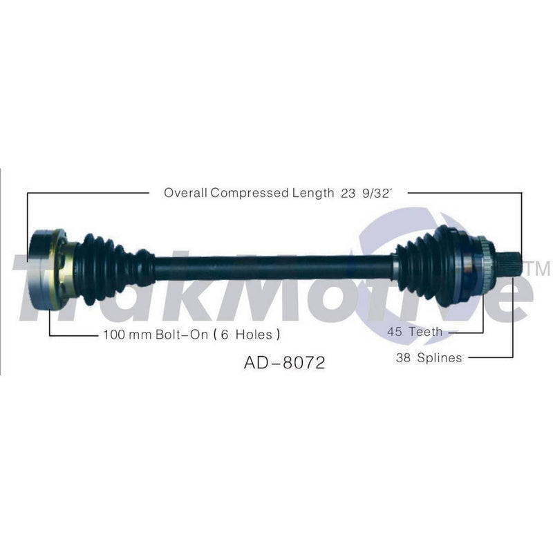 Audi CV Axle Shaft – Front Driver Side – Aftermarket AD8072