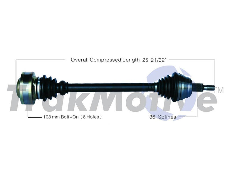 Audi CV Axle Shaft – Front Passenger Side 8N0407452X – Aftermarket AD8090