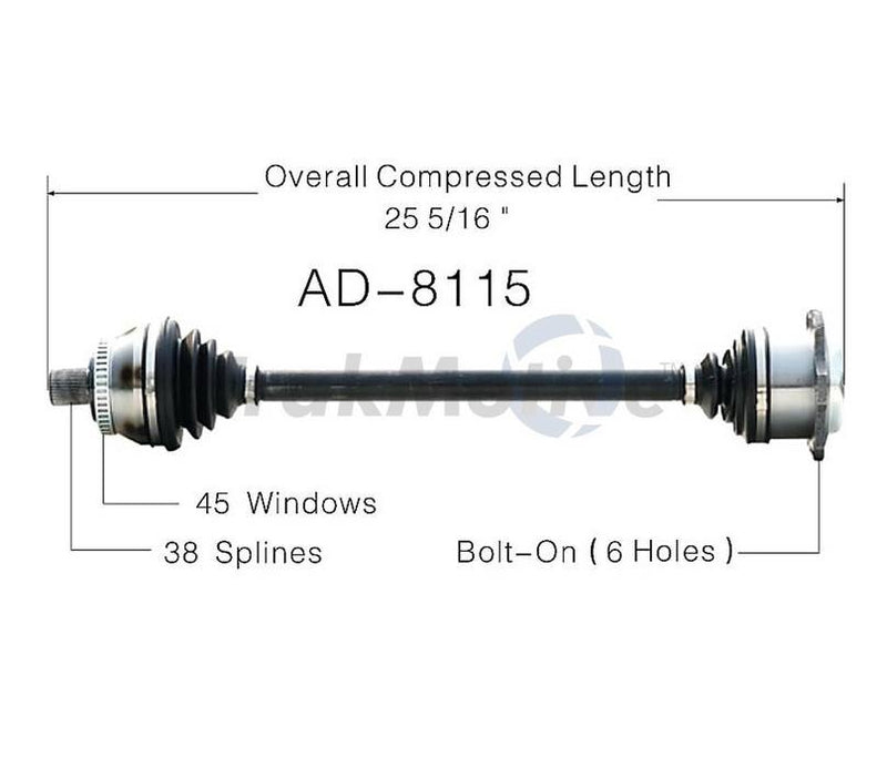 CV Axle Shaft – Front Passenger Side