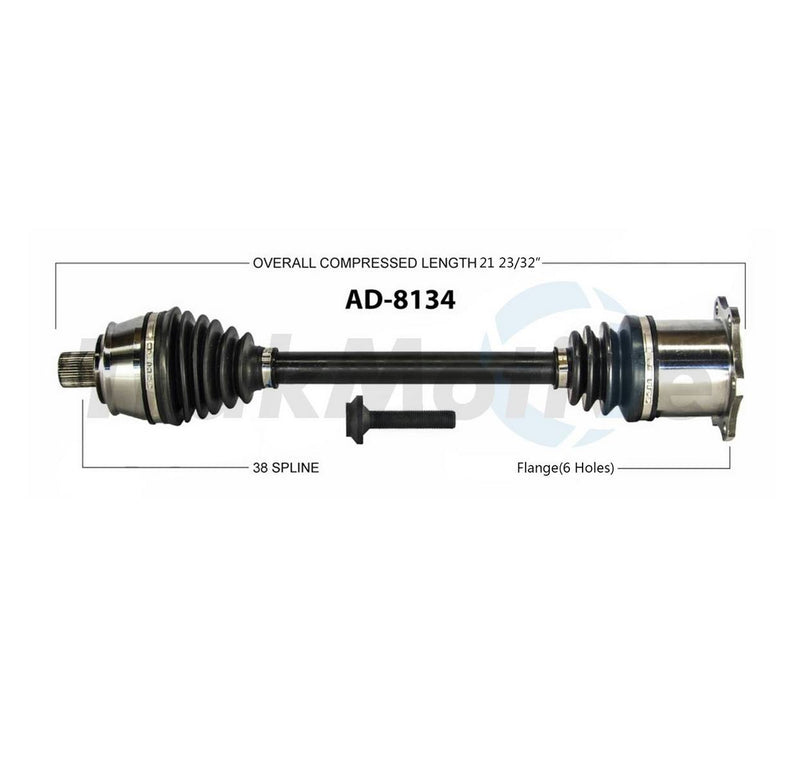 Audi CV Axle Shaft – Front Driver Side – Aftermarket AD8134