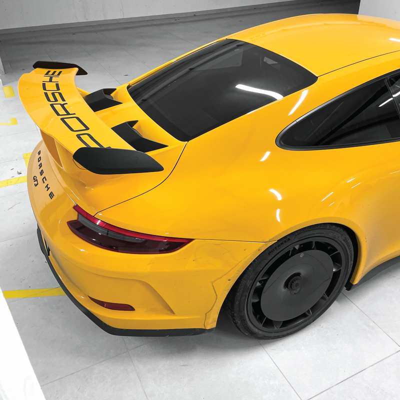 CARBON FIBER AERO DISCS [EVO] for Porsche 911 GT3 (991.2) - ALU wheels