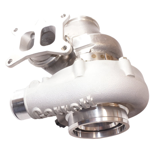 Turbo Manifold Flange Adapter MK7 2.0T TSI, 4 bolt factory manifold to Garrett V-Band G-Series /GTX