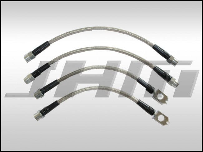 JHM - Brake Line Kit - Stainless (JHM) Front and Rear Lines for Audi A3 8P and VW EOS, Golf, Jetta MKV - MKVI