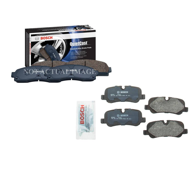 Audi Disc Brake Pad Set Kit – Front and Rear (Semi-Metallic) 4H0698151H