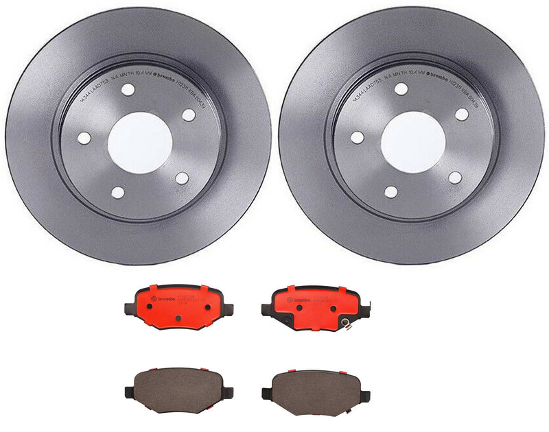 Volkswagen Disc Brake Pad and Rotor Kit – Rear (305mm) (Ceramic) 7B0615601B