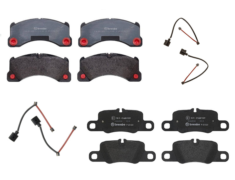 Porsche Disc Brake Pad Set Kit – Front and Rear (Low-Met) 7P0698151C