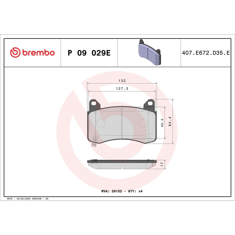 BEYOND EV Front Disc Brake Pad Set - P09029E
