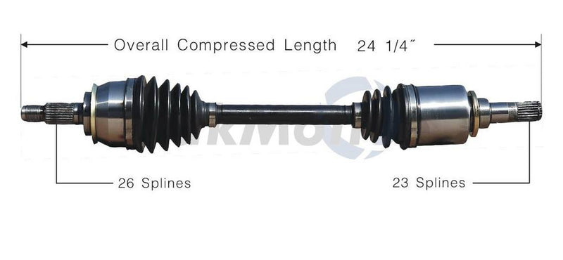 Mini CV Axle Shaft – Front Driver Side – Aftermarket BM8009