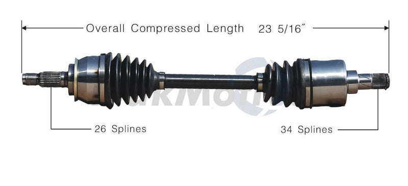 Mini CV Axle Shaft – Front Driver Side – Aftermarket BM8013