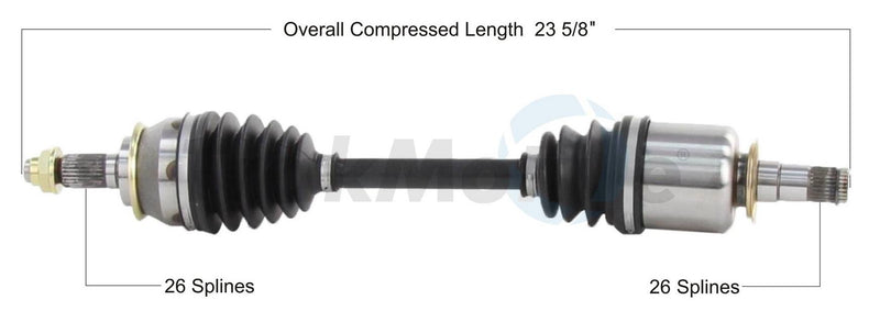 Mini CV Axle Shaft – Front Driver Side – Aftermarket BM8032