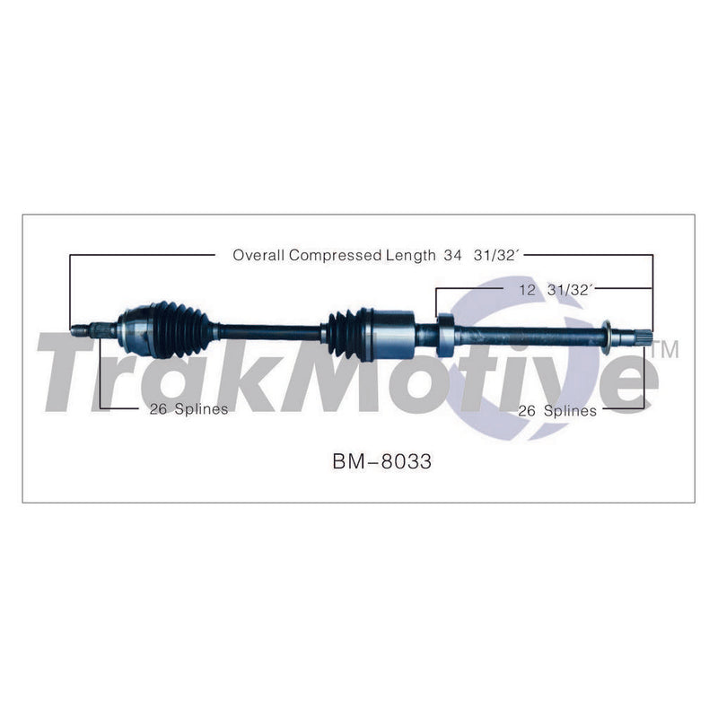 Mini CV Axle Shaft – Front Passenger Side – Aftermarket BM8033