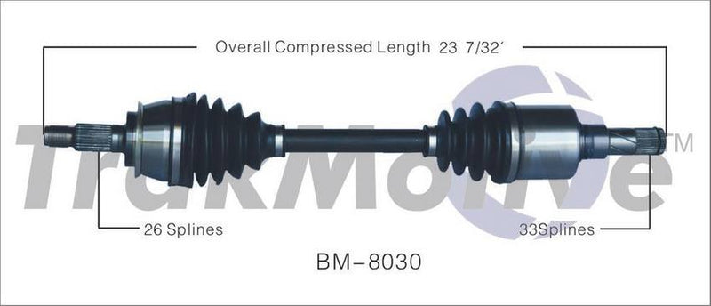 Mini CV Axle Shaft – Front Driver Side – Aftermarket BM8030