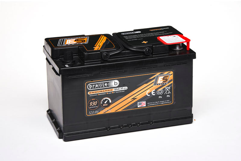 Braille Battery 94R-H7-L4 Endurance AGM Battery 930 CCA - B94R-H7-L4