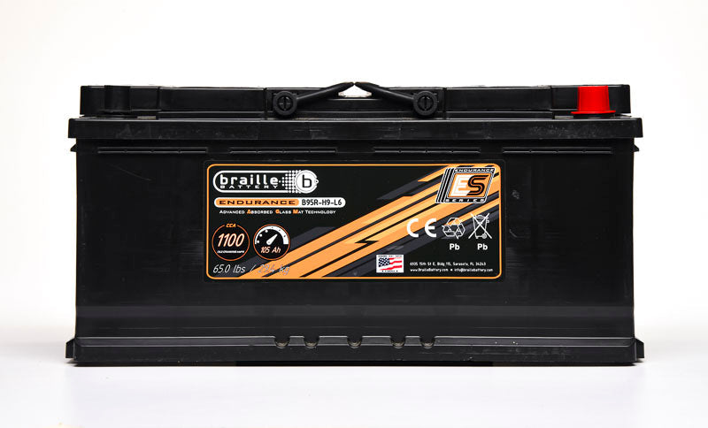 Braille Battery 95R-H7-L4 Endurance AGM Battery 1100 CCA - B95R-H9-L6