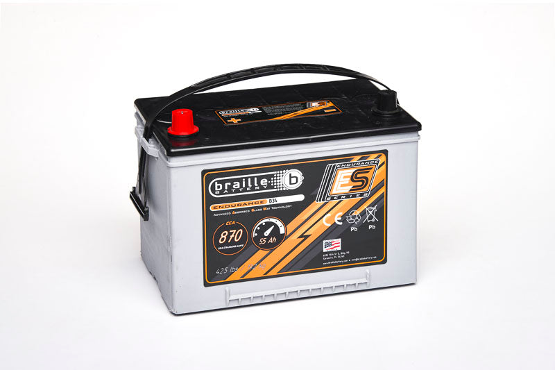 Braille Battery 34 Endurance AGM Battery 870 CCA - B34