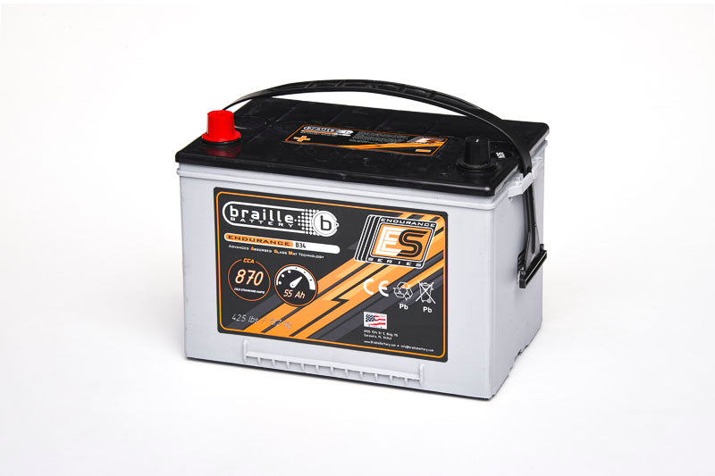 Braille Battery 34 Endurance AGM Battery 870 CCA - B34