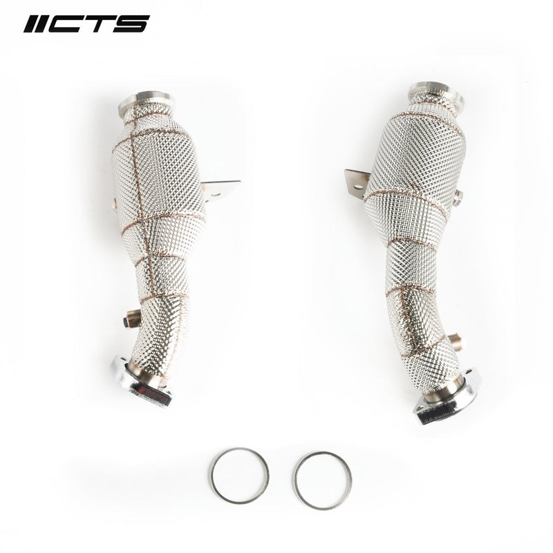 CTS Turbo HIGH-FLOW cat set for Mercedes Benz C43 C400 C450 E43 E400 E450 with M276 engine