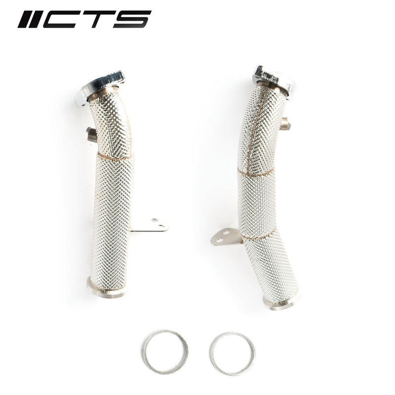 CTS Turbo race downpipe set for Mercedes Benz C43 C400 C450 E43 E400 E450 with M276 engine