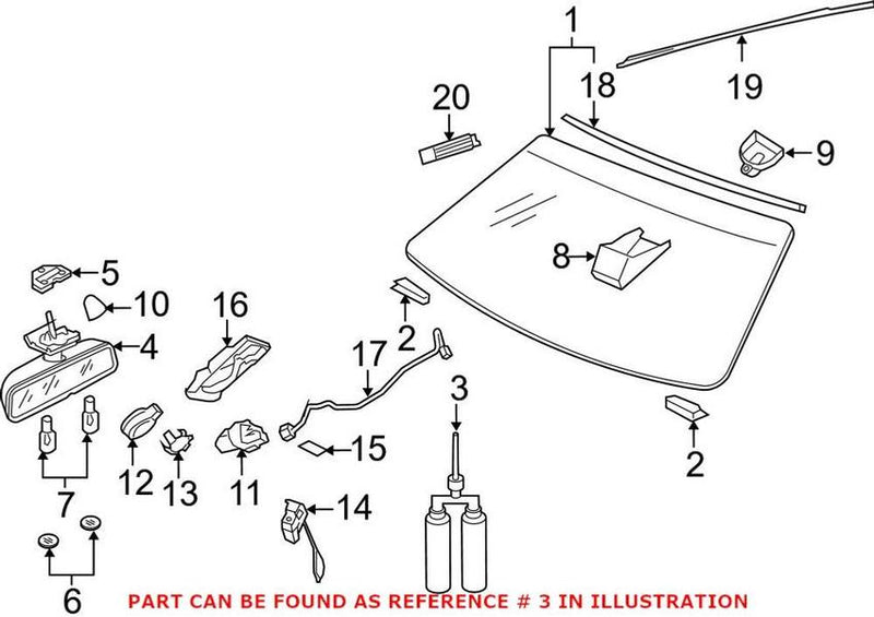 Genuine VW/Audi Back Glass Adhesive Kit D004660M2