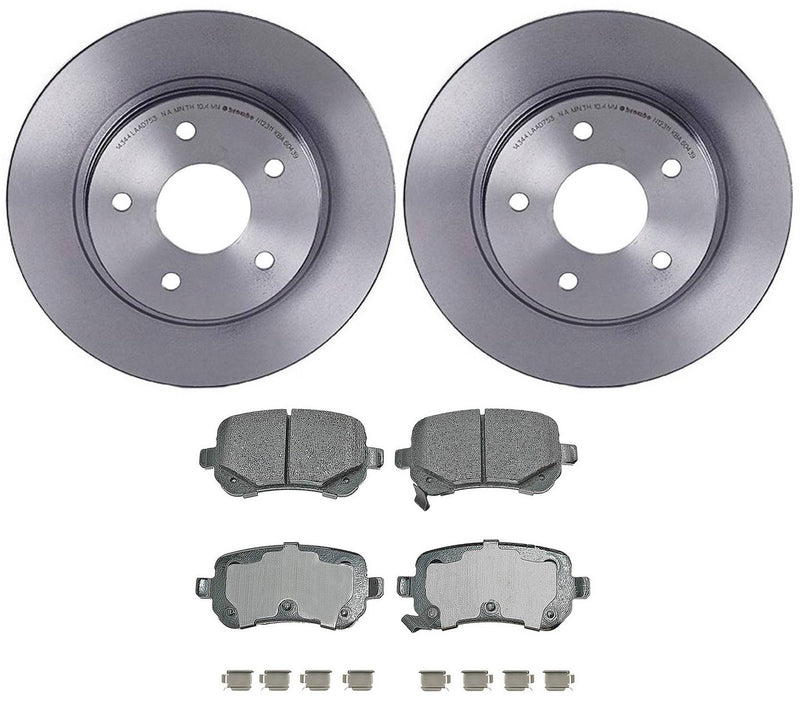 Volkswagen Disc Brake Pad and Rotor Kit – Rear (305mm) (Ceramic) (ProACT) 7B0615601B