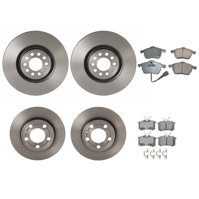 Audi Disc Brake Pad and Rotor Kit – Front and Rear (312mm) (239mm) (Ceramic) (EURO) 8N0615301A