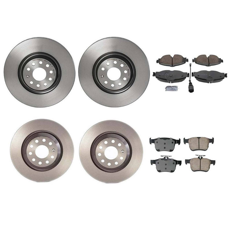 Volkswagen Disc Brake Pad and Rotor Kit – Front and Rear (340mm) (310mm) (Ceramic) (EURO) 8S0615301D